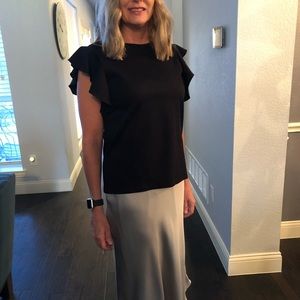 Size 6 Satin A-line skirt